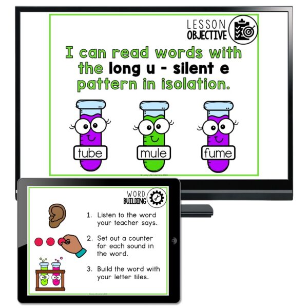 Lucky to Learn Phonics - Silent E - Long U - Teaching Slides Level 1 ...