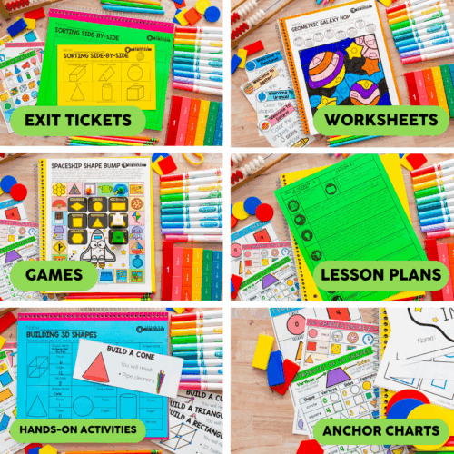 Geometry Shapes and Fractions Unit.. - Lucky Little Learners