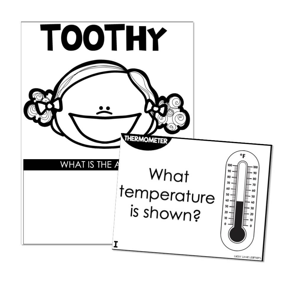 2nd Grade - Science Toothy Task Cards - Thermometers - Lucky Little ...