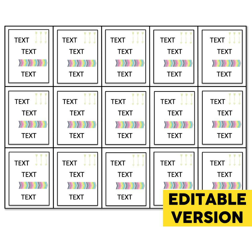 Editable - Brag Tags - Set 1 - Right to Work - Version 2 - Lucky Little ...