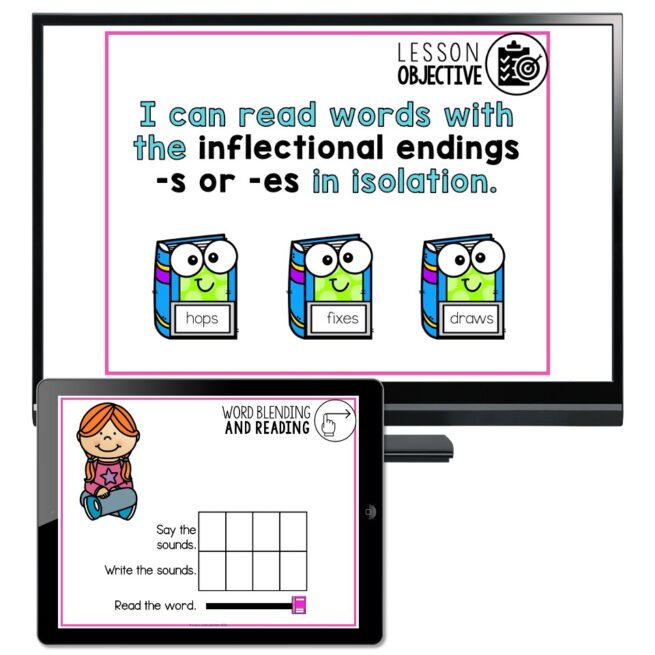 Lucky to Learn Phonics - Other Consonants - Inflectional Endings ...