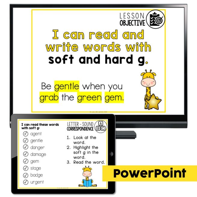 Lucky to Learn Phonics - Other Consonants - Soft and Hard C and G ...