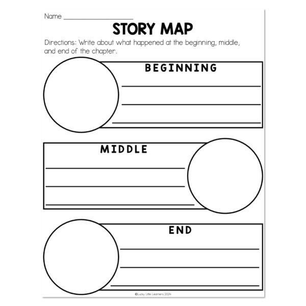 Read Aloud Chapter Book Companion - Graphic Organizer - Story Map ...