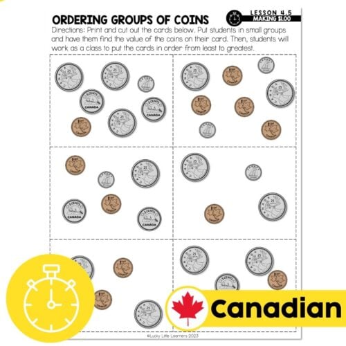 Lucky to Learn Math - Canadian Money - Make A Loonie - Lesson 4.5 ...