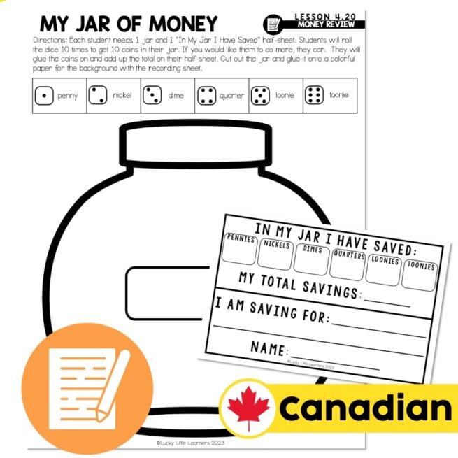 Lucky to Learn Math - Canadian Money - Money and Financial Literacy ...