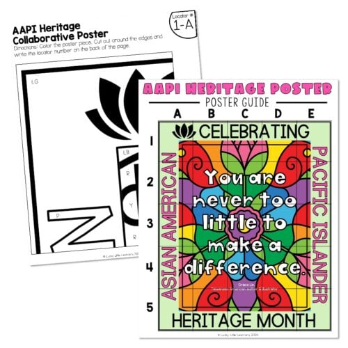 AAPI Month Collaborative Poster - Lucky Little Learners