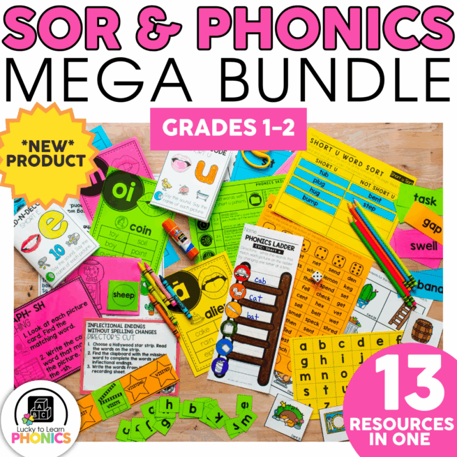 Phonics and SOR Mega Bundle - Lucky Little Learners