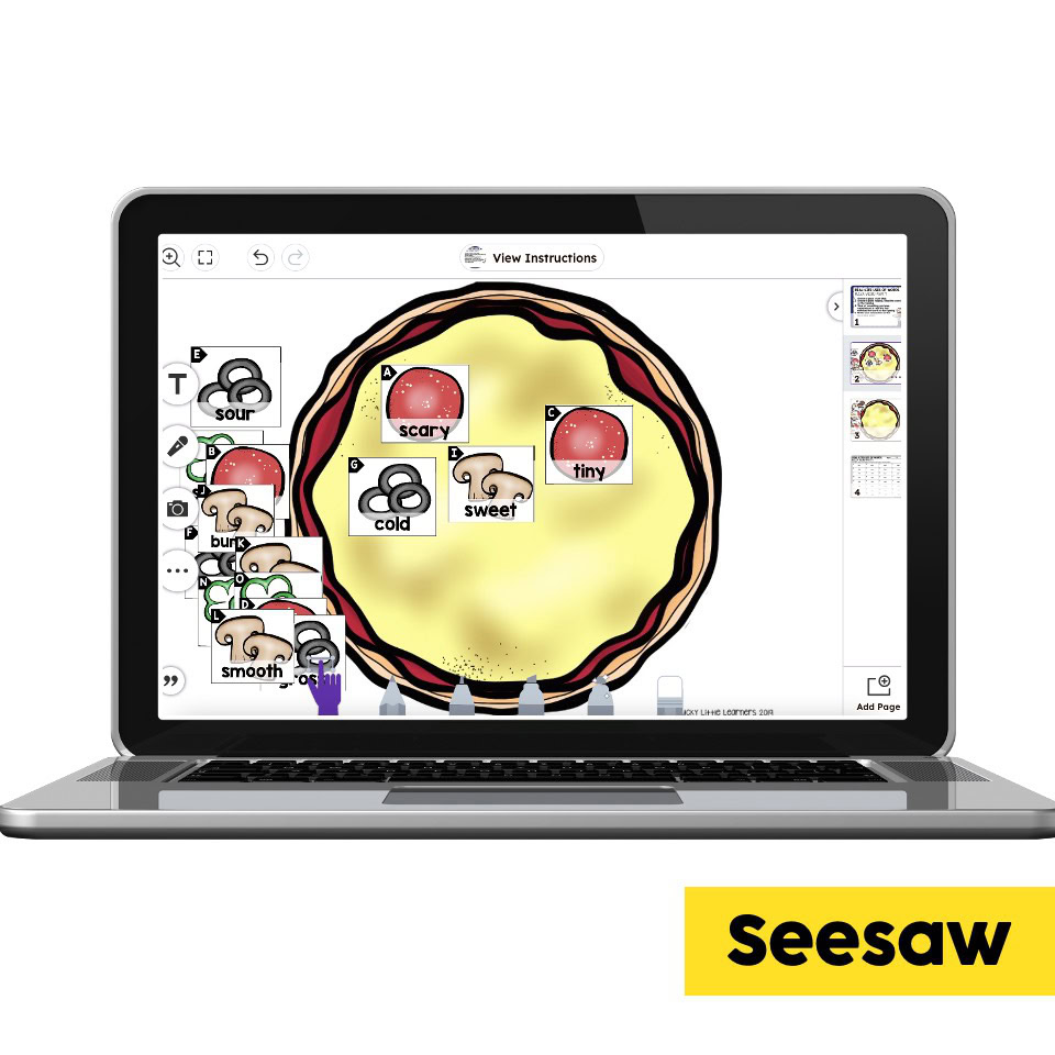 Digital Seesaw - 2nd Grade Grammar Center - Real-Life Uses of Words ...