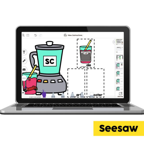 Digital Seesaw - 2nd Grade Phonics Center - Consonant S Blends - Lucky ...