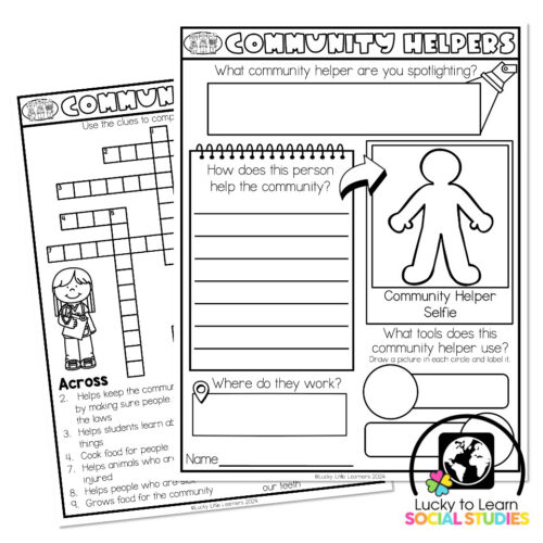 Lucky to Learn Social Studies - Community Helpers - One-Pager - Lucky ...