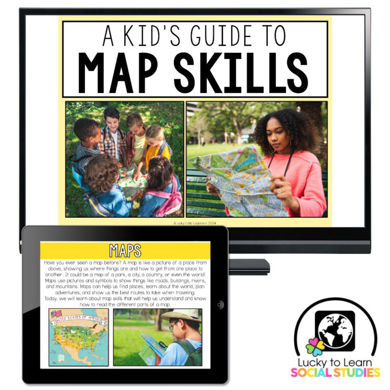 Lucky to Learn Social Studies - Map Skills - Teaching Slides - Lucky ...