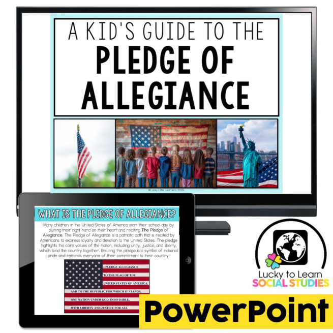 Lucky to Learn Social Studies - Pledge of Allegiance - Teaching Slides ...
