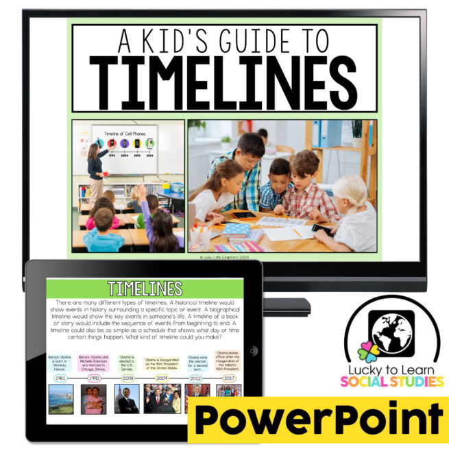 Lucky to Learn Social Studies - Timelines - Teaching Slides ...