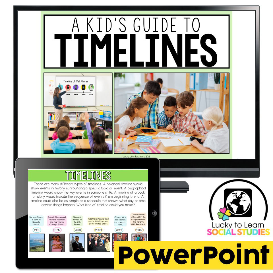 Lucky to Learn Social Studies - Timelines - Teaching Slides ...