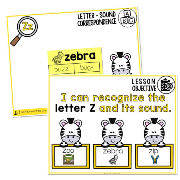 Lucky to Learn Phonics - Alphabet - Letter Z - Teaching Slides - Lucky ...