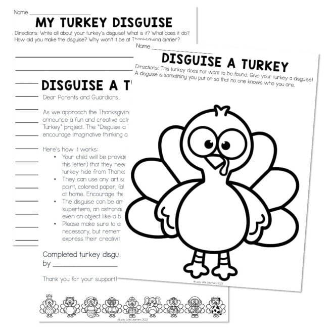 Disguise a Turkey - Lucky Little Learners
