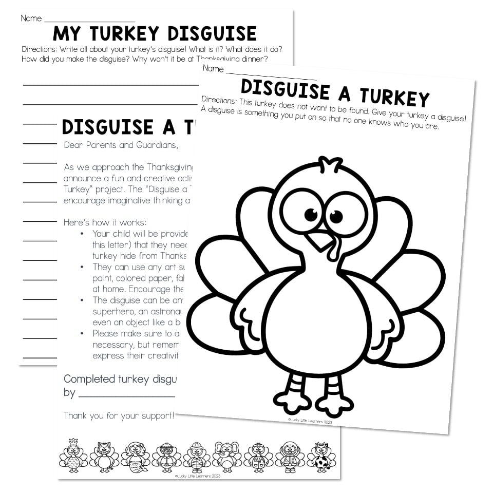 Printable Turkey Disguise Template Free Printable Printable Turkey Disguise Template Free Printable