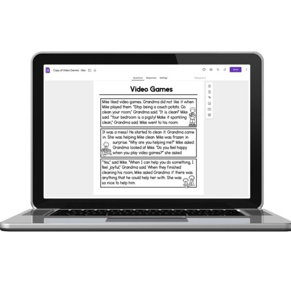 Digital 2nd Grade Reading Passages - Figurative Language - Video Games ...