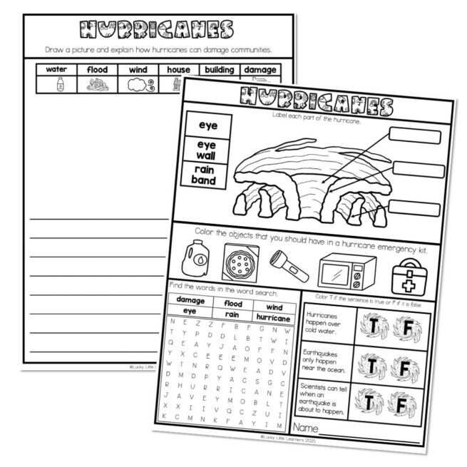 Vocabulary Activities - Draw a Word - Lucky Little Learners