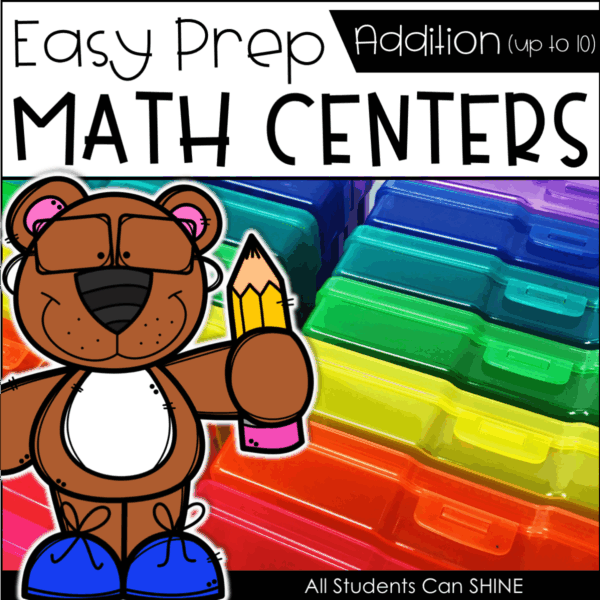 Math Centers Bundle for PreK, Kindergarten & First Grade - Lucky Little ...