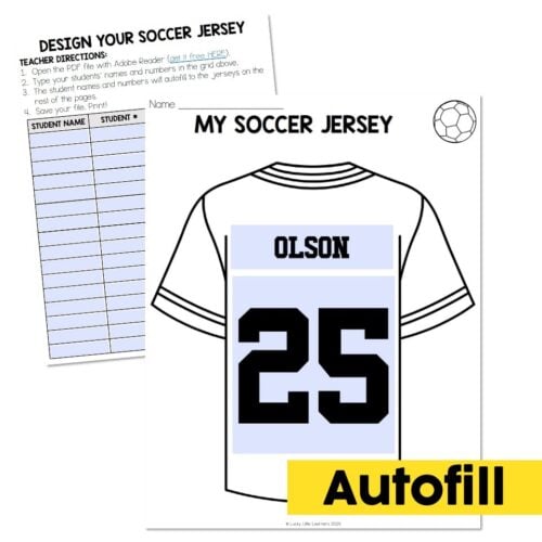 Autofill Soccer Jerseys
