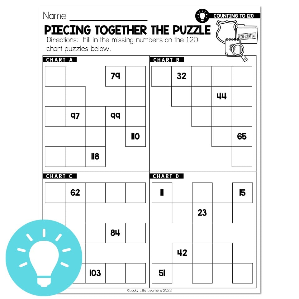 Lucky to Learn Math - Counting to 120 - Lesson 1.1 - Mini Lesson ...