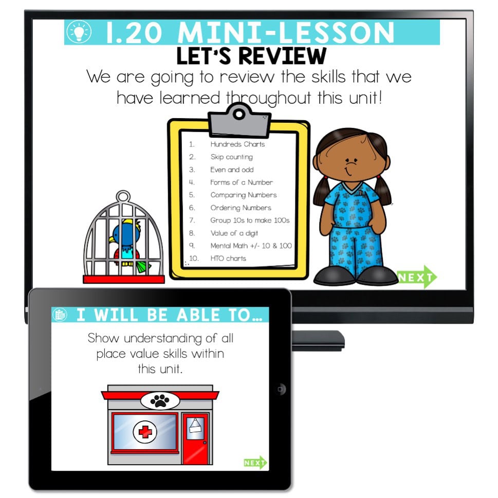Lucky to Learn Math - Place Value Review - Lesson 1.20 - Teaching ...
