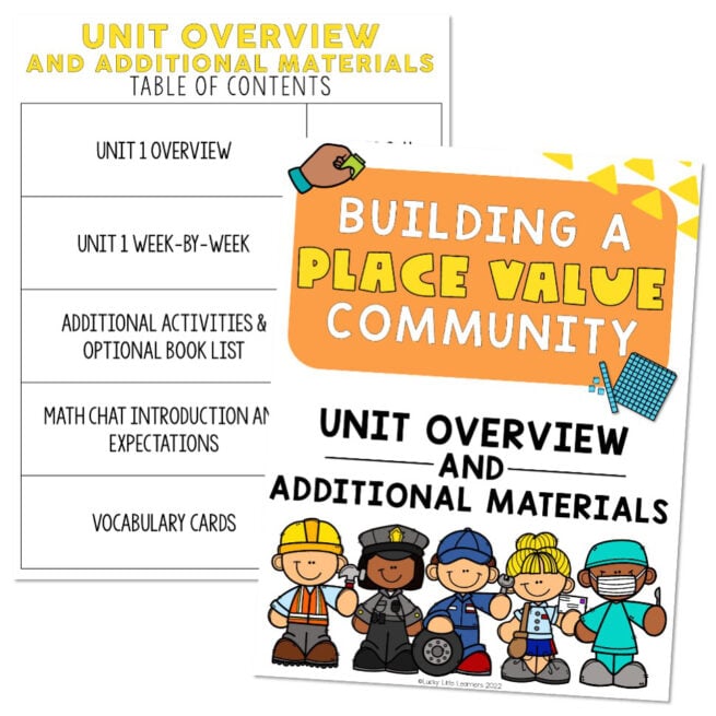 Lucky to Learn Math - Place Value - Unit 1 - Unit Overview and ...