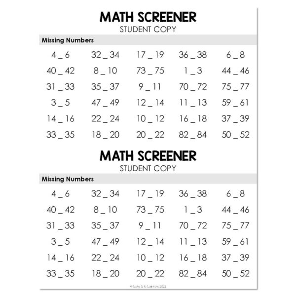 Small Group and Intervention Math Kit - Assessment and Data - Math ...