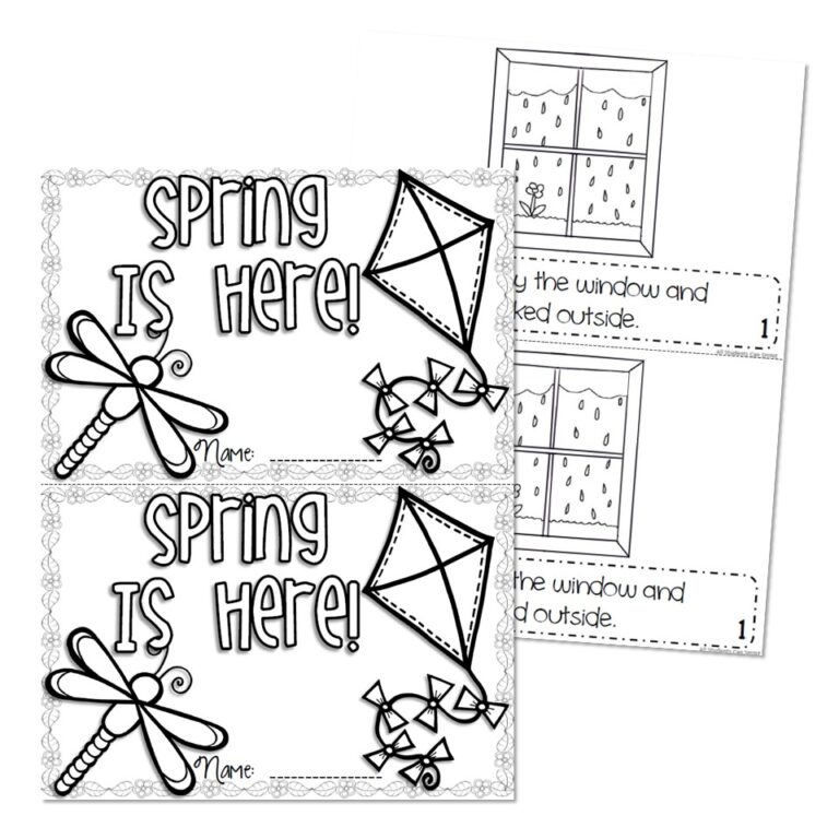 Spring Emergent Reader - Student Booklet - Lucky Little Learners