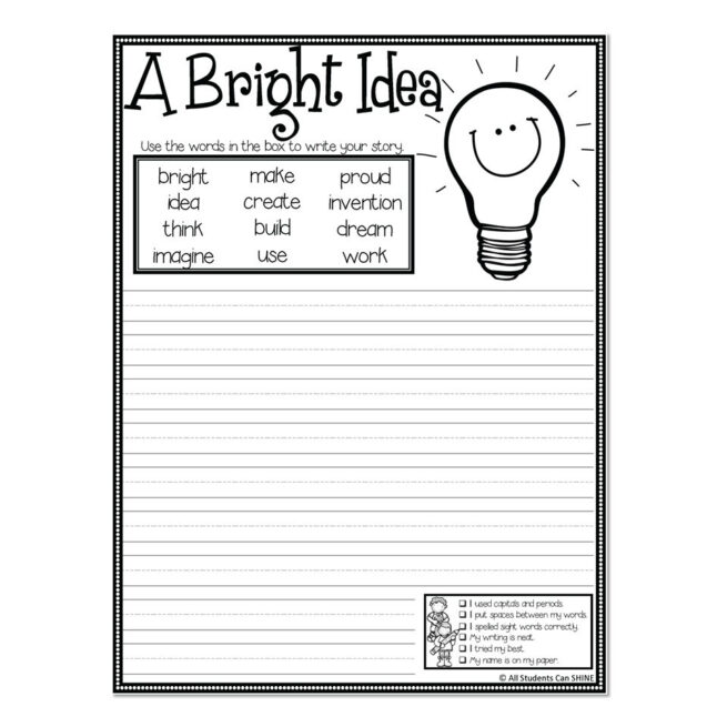 Spring Writing with Vocabulary - A Bright Idea - Lucky Little Learners