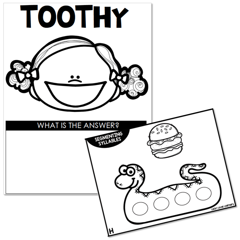 Toothy - Phonological Awareness - 1st & 2nd Grade - Basic - Segmenting ...