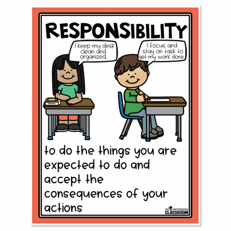 1st and 2nd Grade - Social Emotional Learning - Responsibility Unit ...
