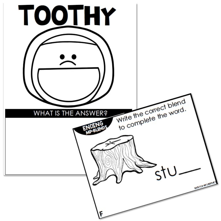 Toothy - Phonics- 1st & 2nd Grade - Ending N- and MP-Blends - Lucky ...