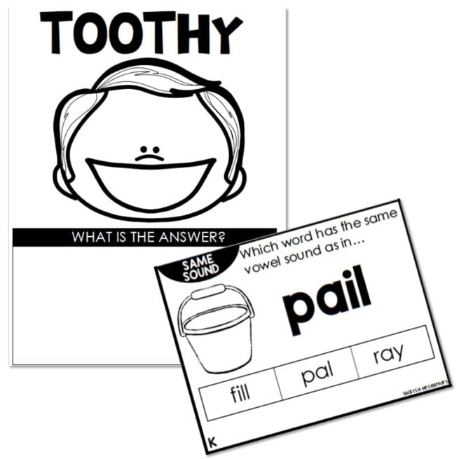 Toothy - Phonics- 1st & 2nd Grade -  Vowel Teams Same Sound