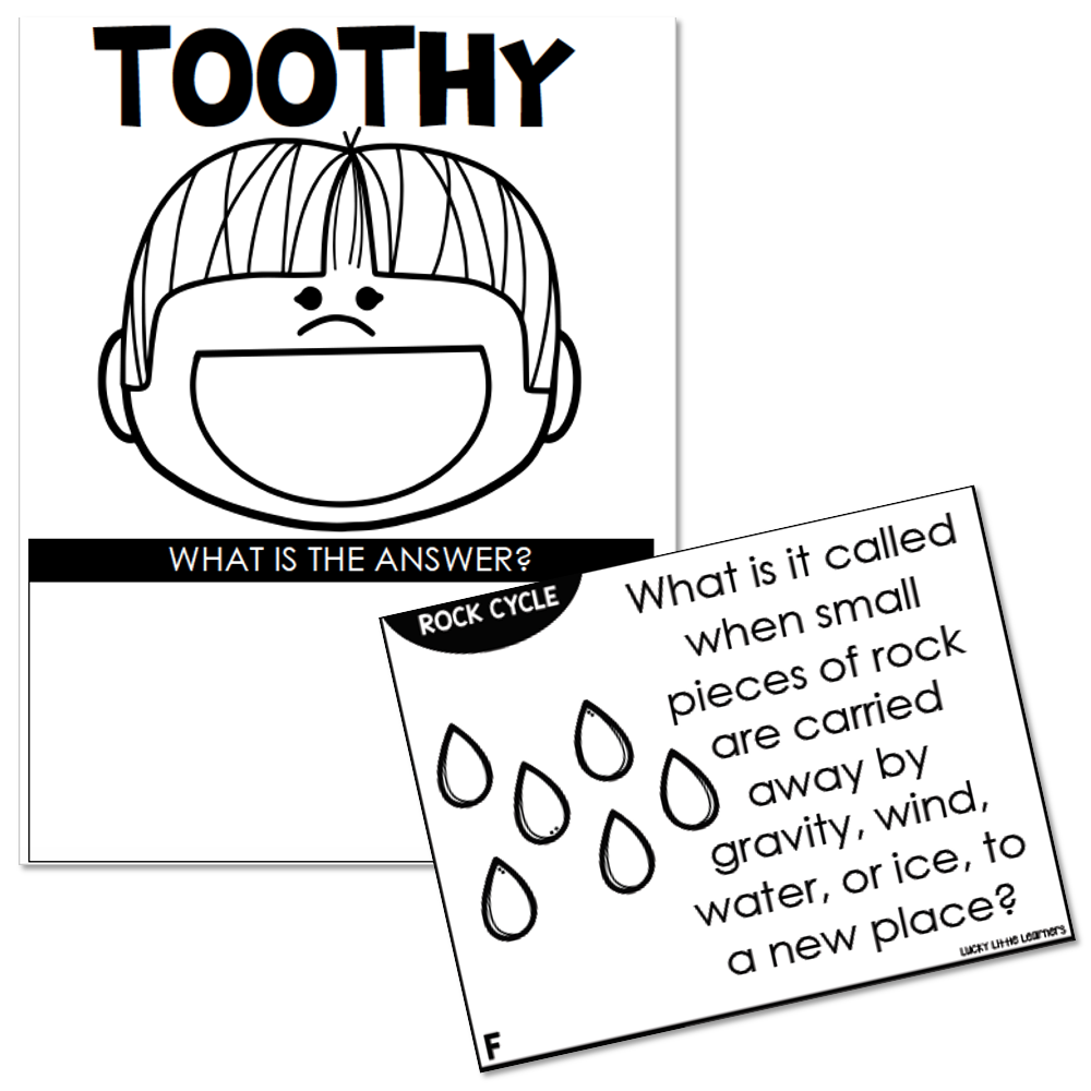 Toothy - Science - 2nd Grade - Rock Cycle - Lucky Little Learners