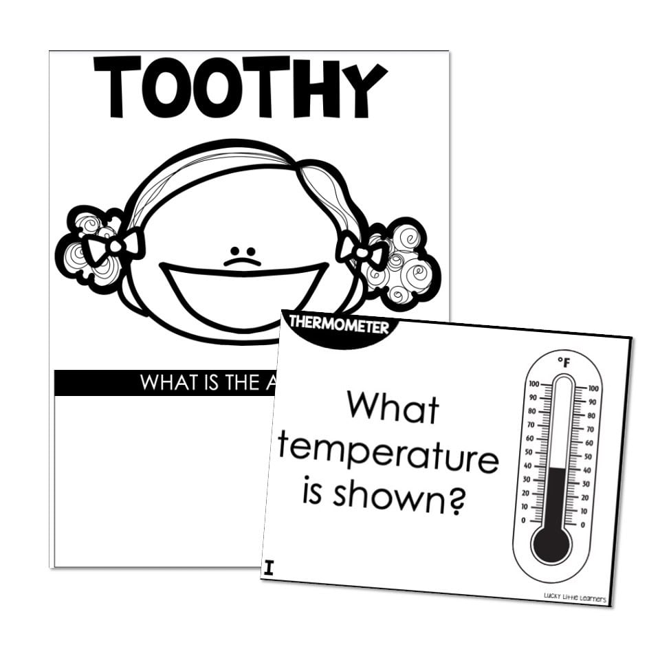 2nd Grade - Science Toothy Task Cards - Thermometers - Lucky Little ...
