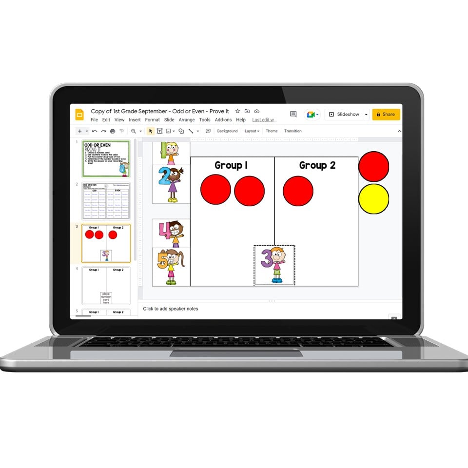 Digital - 1st Grade September Math Center - Odd or Even - Lucky Little ...