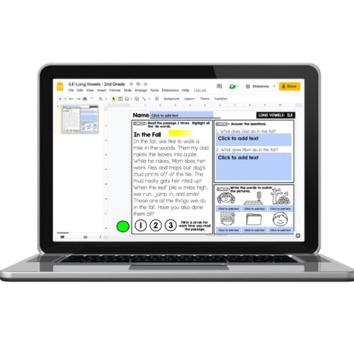 Digital 2nd Grade Decodable Phonics Passages - Long Vowels - ILE ...