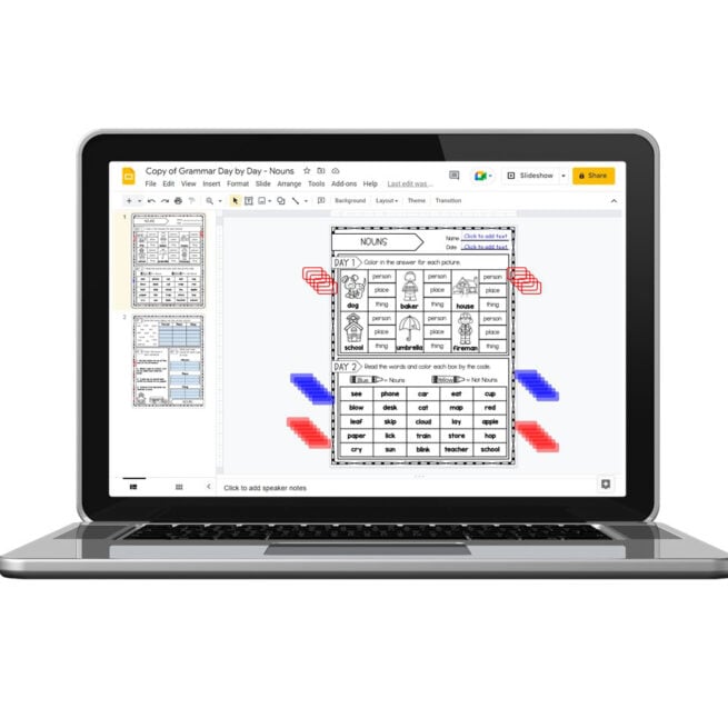 Digital - 2nd Grade Grammar Worksheets - Nouns - Lucky Little Learners
