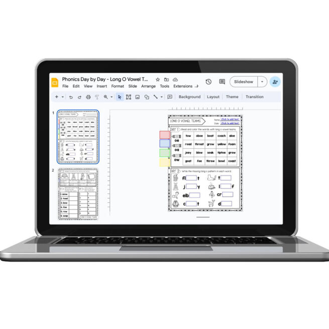 Digital - 2nd Grade Phonics Worksheets - Long O Vowel Teams - Lucky ...