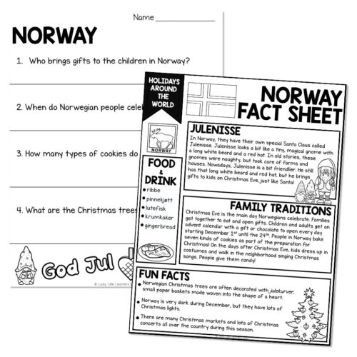 Holidays Around the World - Reading Passage - Norway - Lucky Little ...