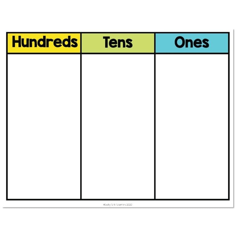 Lucky Little Toolkit - Math Resources - Place Value Mats - Lucky Little ...