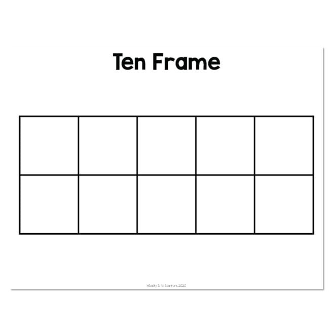 Lucky Little Toolkit - Math Resources - Ten Frames Mats - Lucky Little ...