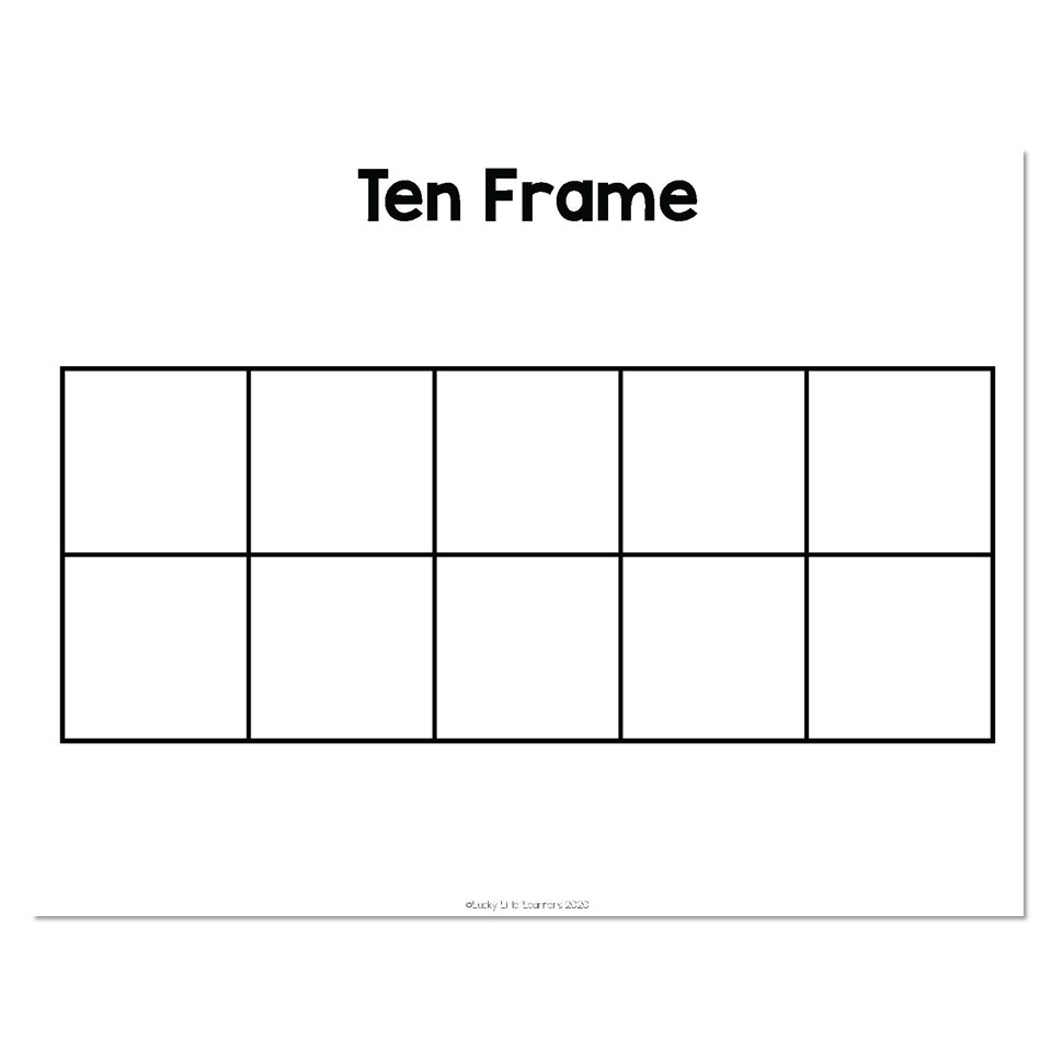 Lucky Little Toolkit - Math Resources - Ten Frames Mats - Lucky Little ...