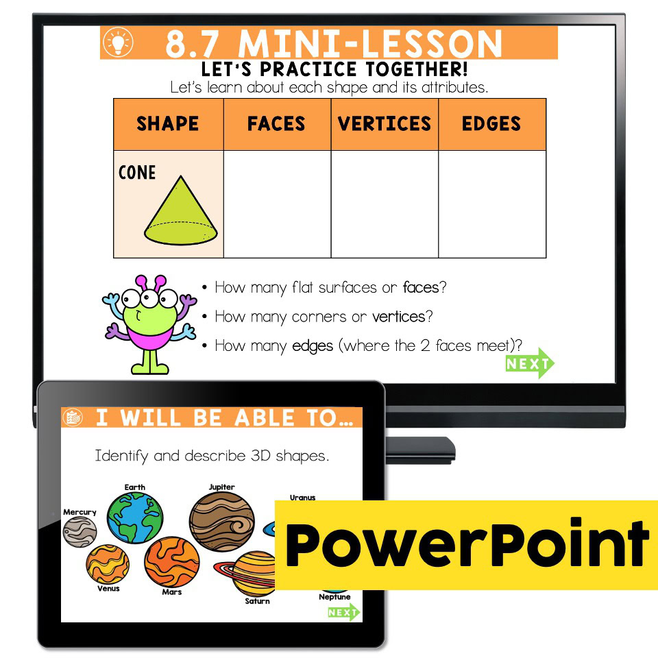 Lucky to Learn Math - 3D Shapes - Lesson 8.7 - Teaching Slides ...