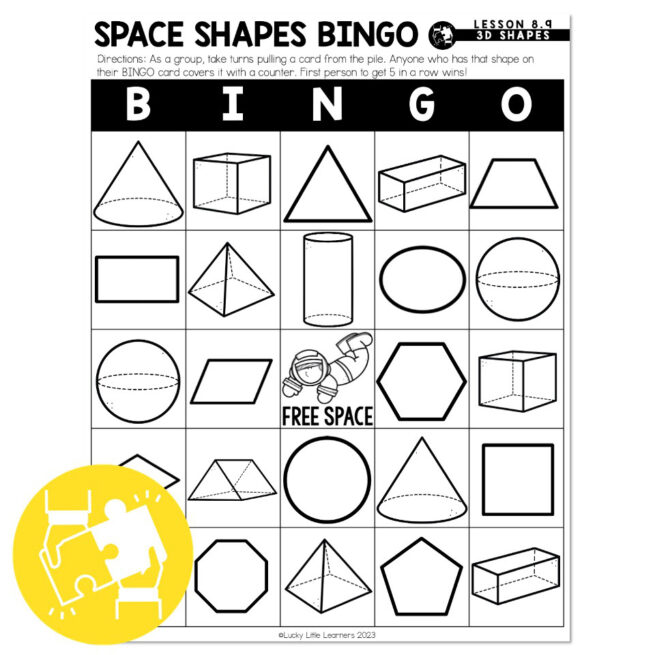 Lucky to Learn Math - 3D Shapes - Lesson 8.9 - Collaboration - Space ...