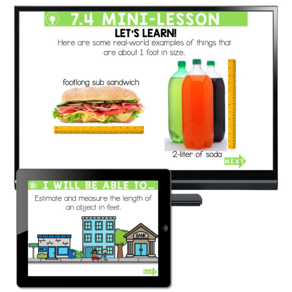 Lucky to Learn Math - Lesson 7.4 - Measuring Feet - Teaching Slides ...