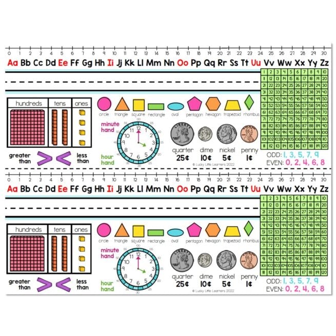 Classroom Setup - Visuals - Desk Plates - Version 2