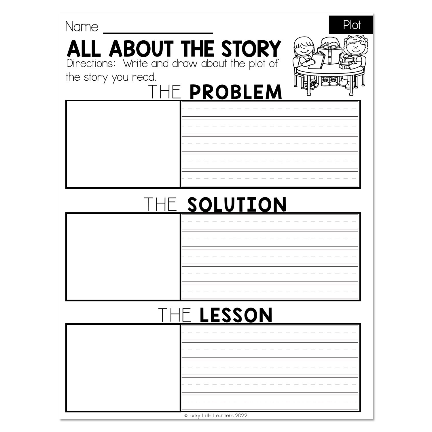 Fall- Early Finishers 1st Grade - ELA - Plot - All About The Story ...
